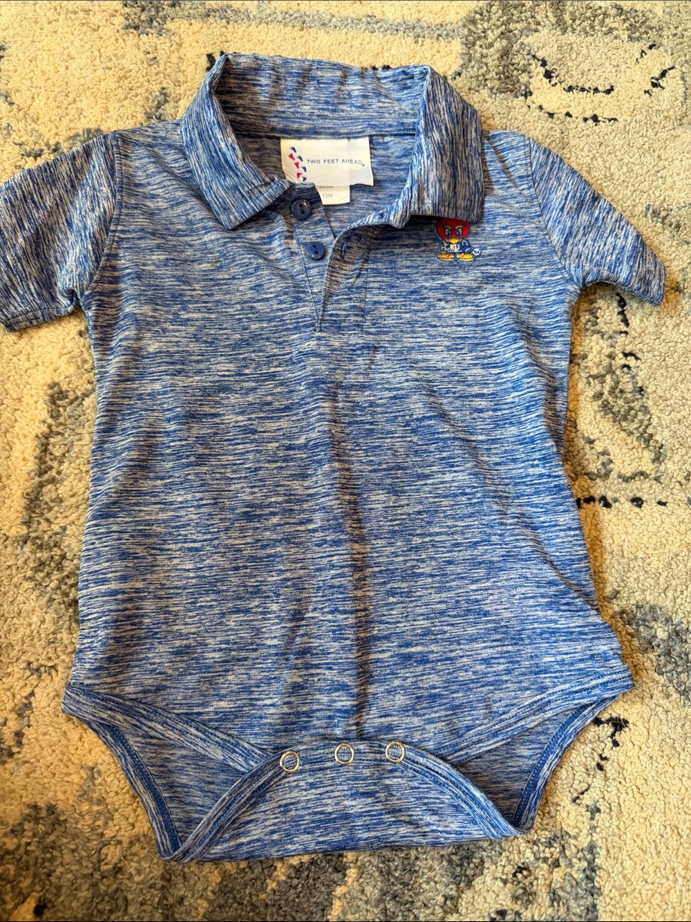 KU Jayhawks baby onesie